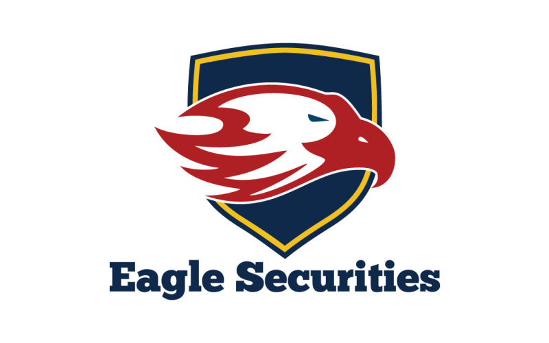 Eagle cenné papíry Logo šablona