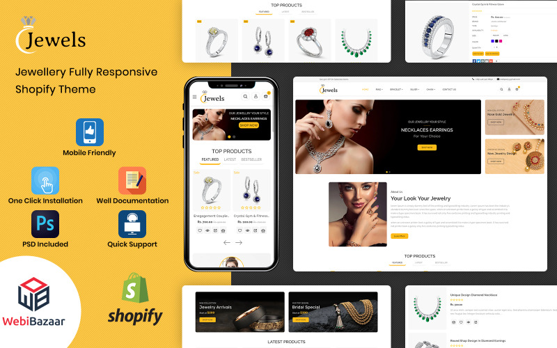 Jewels - Klenotnictví Téma Shopify