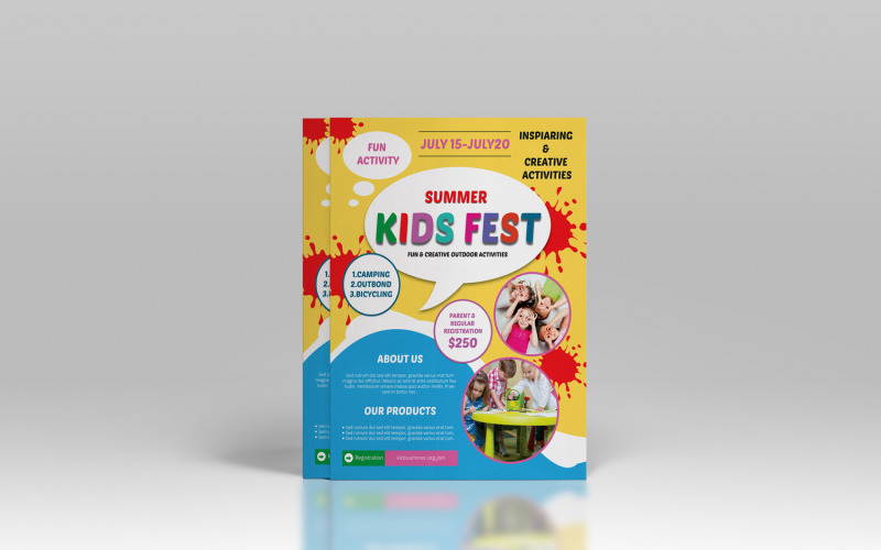 Kids Summer Camp Flyer Corporate Identity Flyer