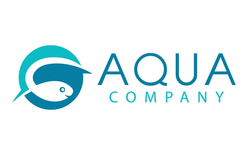 Modèle de logo Aqua Company