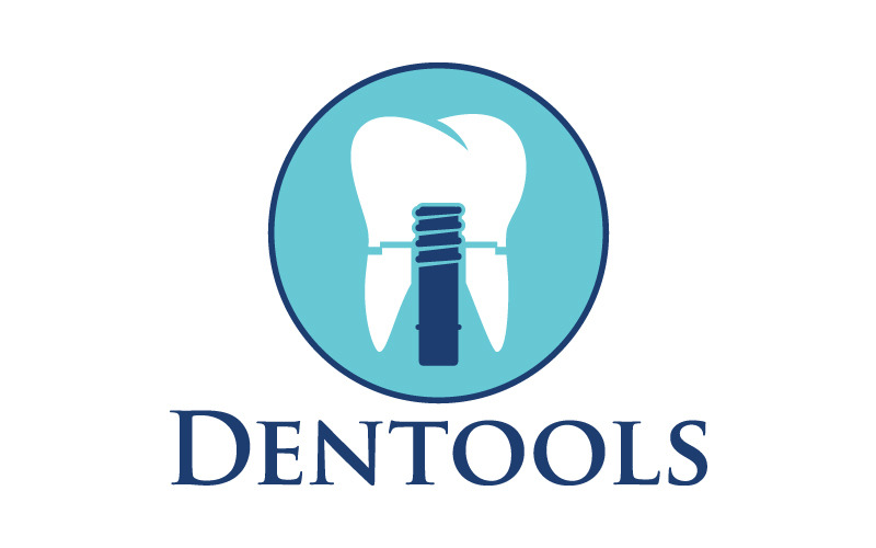 Modèle de logo de dentiste Dentools