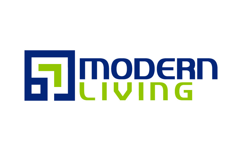 Modelo de logotipo da vida moderna