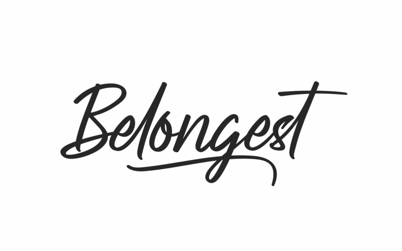 Шрифт Belongest Brush Calligraphy Script