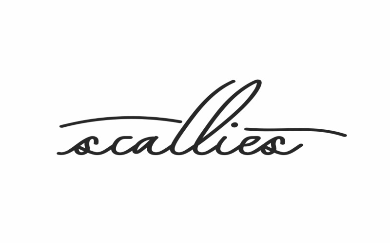 Czcionki pisma ręcznego Scallies Signature