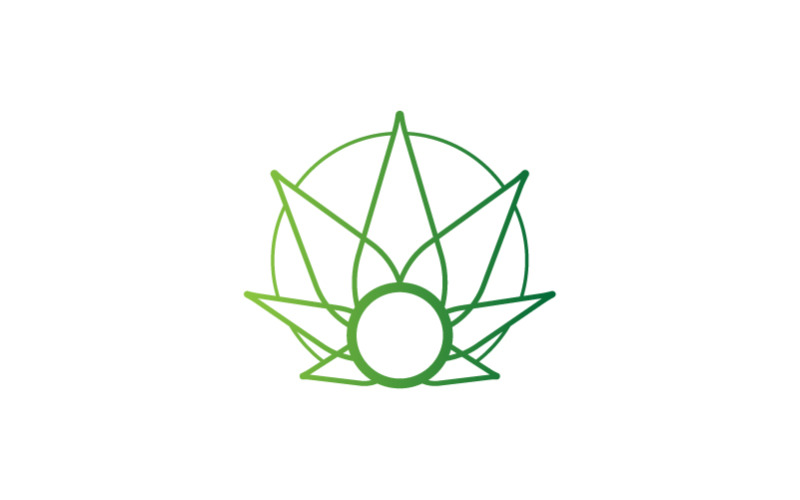 Modèle de logo d'entreprise d'idée naturelle moderne