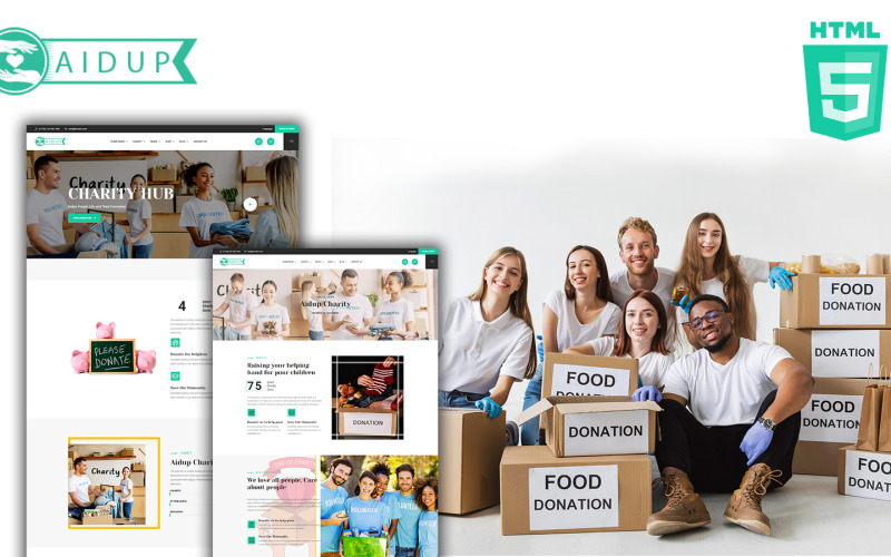 Aidup - Aidup Charity HTML5-sjabloon