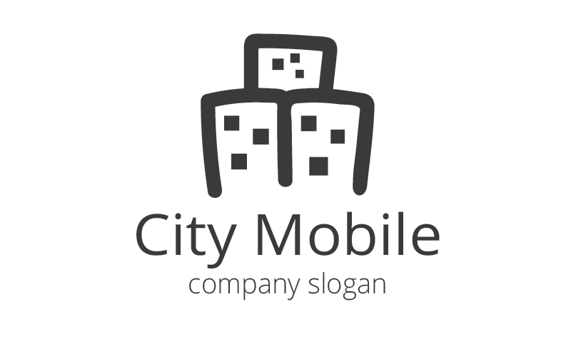 City mobil logotyp mall