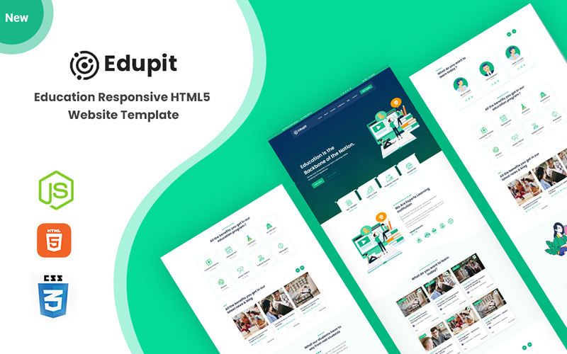 Edupit - Образовательный адаптивный HTML5 шаблон веб-сайта