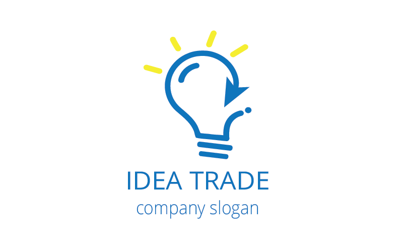 Idee Trade App mobiele logo sjabloon