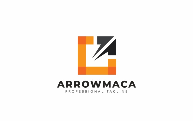 Шаблон логотипа Arrows Invest Tech