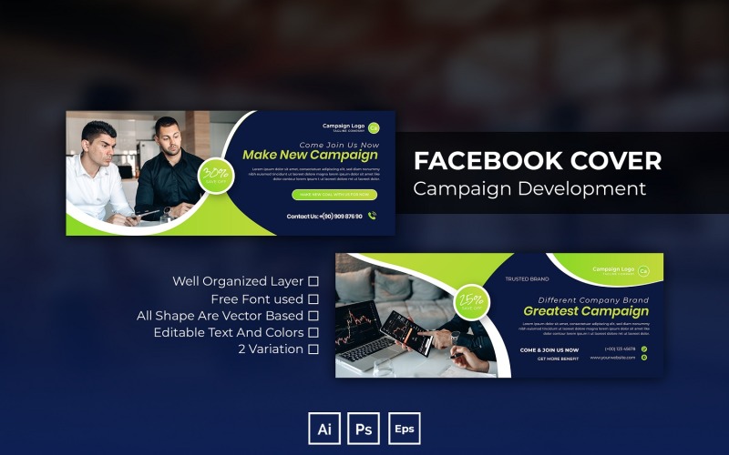 Kampagnenentwicklung Facebook Cover Social Media