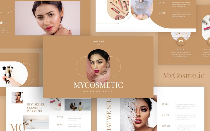 MyCosmetic - Cosmetic PowerPoint Template - TemplateMonster