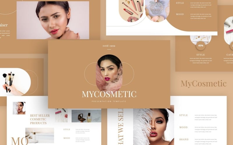 MyCosmetic - Cosméticos Modelos de PowerPoint