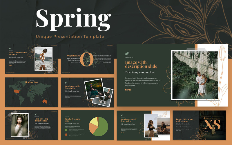 Spring PowerPoint-presentatiesjabloon