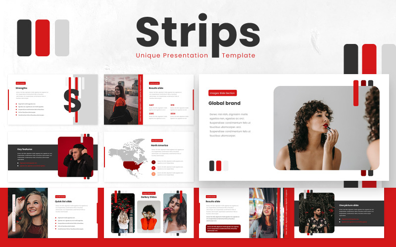 Strips Powerpoint Presentation Template