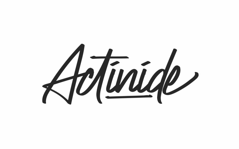Actinide Signature Script Font