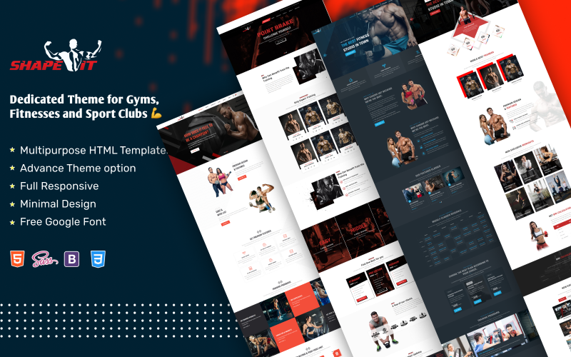 Gym And Fitness Website Template | HTML5