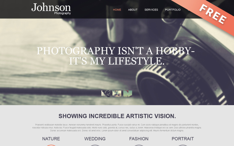 Modelli Di Siti Web Per Portfolio Di Fotografi Gratuiti - 75 Migliori ...