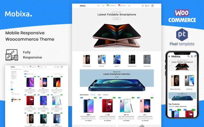 Mobixa - Multifunctionele WooCommerce-sjabloon
