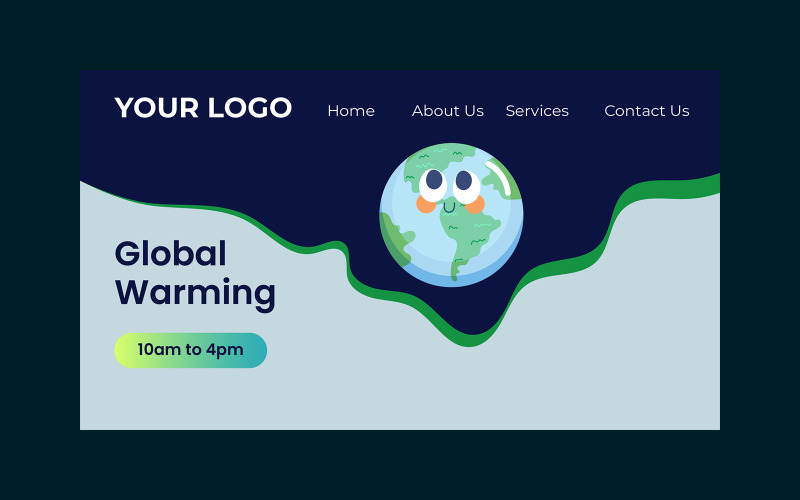 Přírodní moderní vektorové ilustrace mobilní web