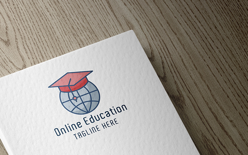 Szakmai Online oktatás logó sablon