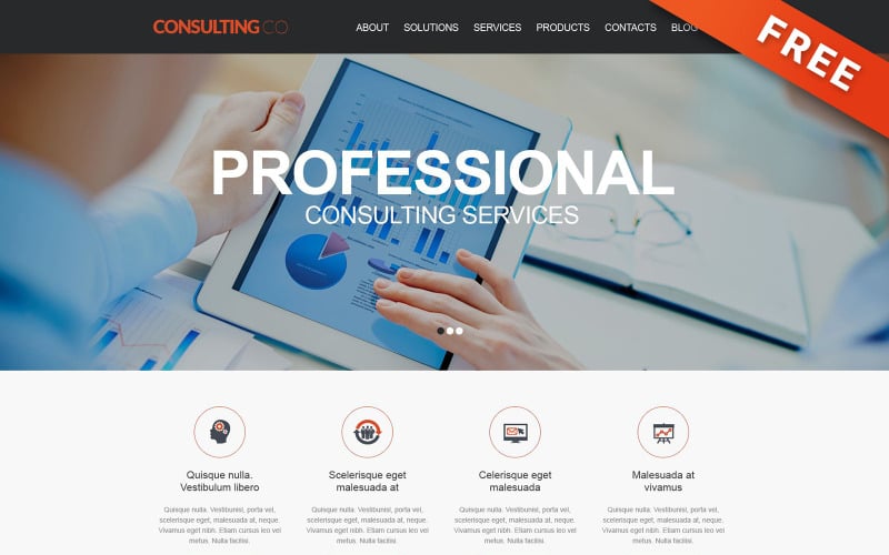 ConsultingCo - Free Consulting Muse Template