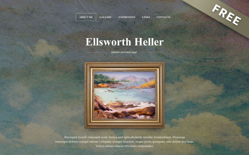 Ellsworth Heller - бесплатный шаблон галереи Muse