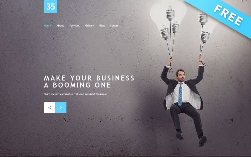 35 - Free Business Muse Template with Parallax