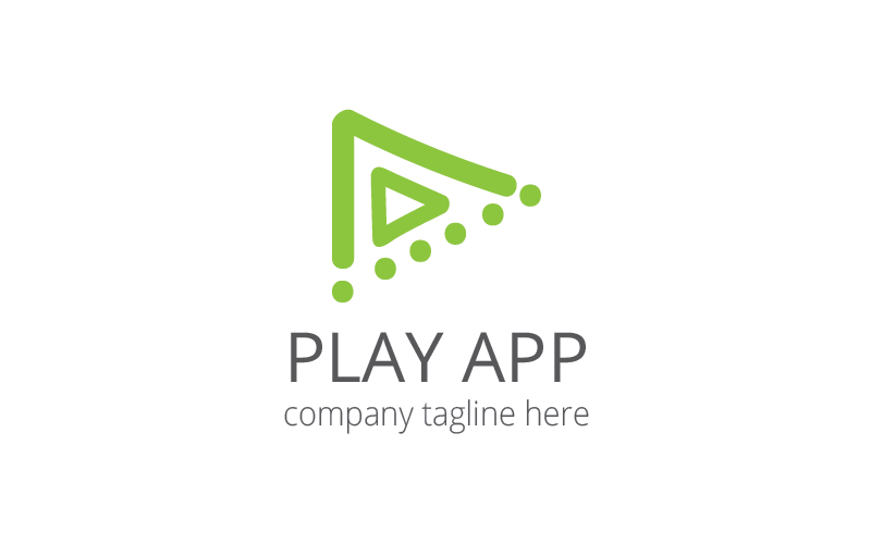 Gioca a App Mobile Logo Template