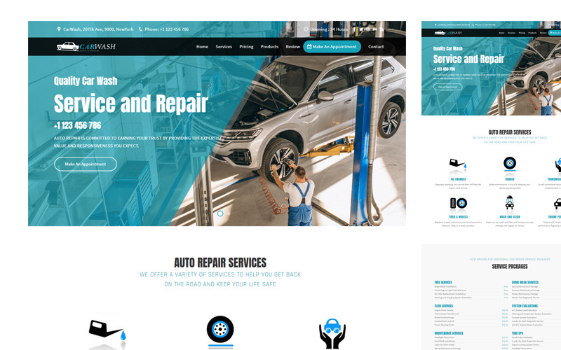 Car Dealer Responsive Landing Page Template - Templatemonster