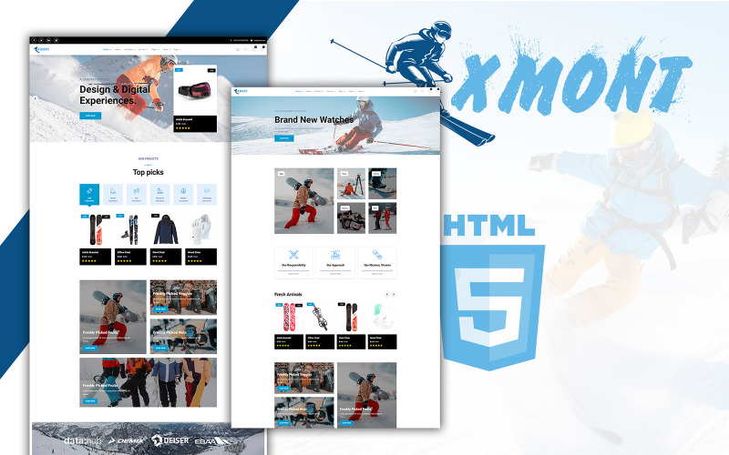 Xmont - modelo HTML de patinação no gelo
