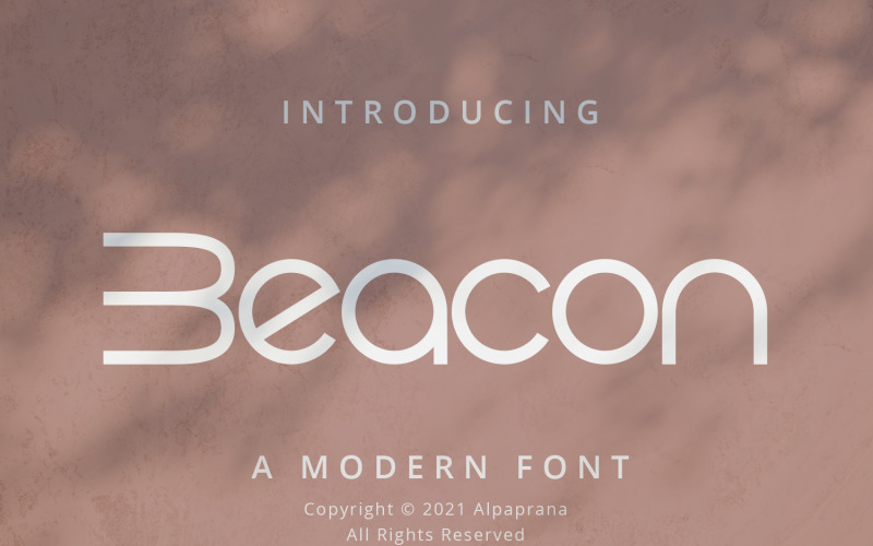 Beacon - Carattere display moderno
