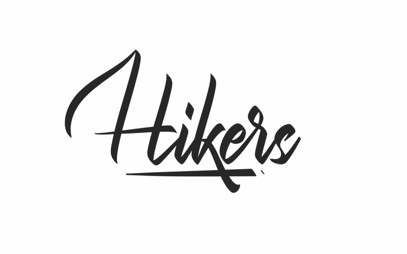 Elegancka czcionka kaligrafii dla pieszych