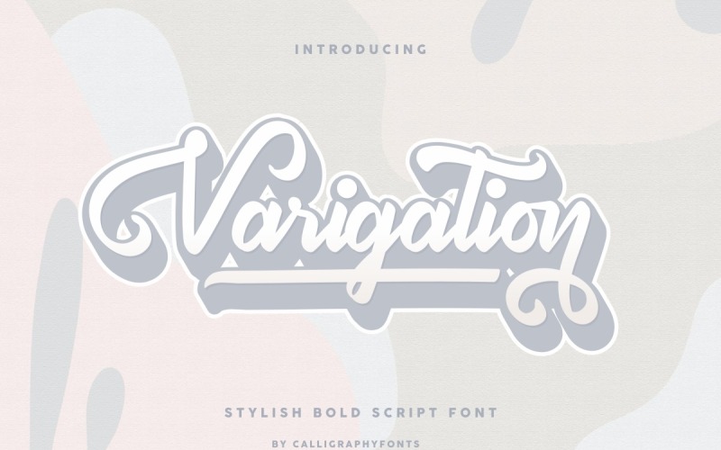 Variation Classic Retro Kalligraphie Schriftart