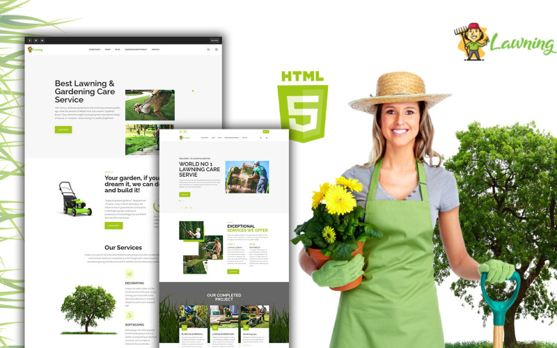 Lawning - Lawn Mowing Service HTML Template