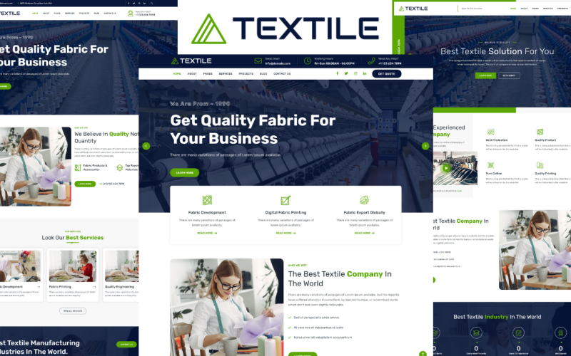 Tekstylny - Tekstylny Bootstrap 5 Szablon strony internetowej HTML