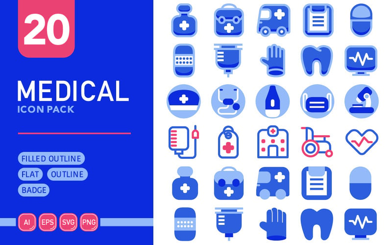 Медицина - Векторный Icon Pack