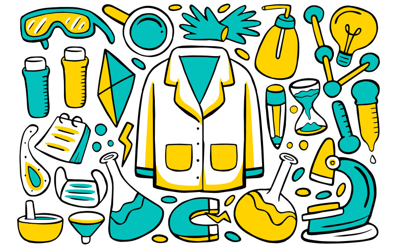 Ciência - Doodle Vector # 01
