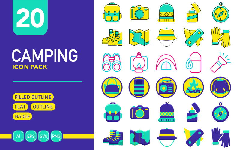 Kemping - Vector Icon Pack