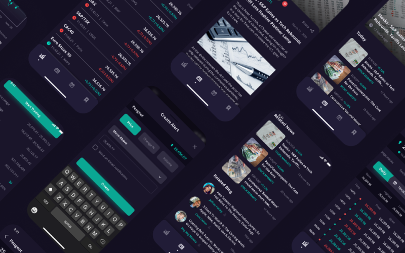 Stok - Kit d'interface utilisateur de l'application boursière