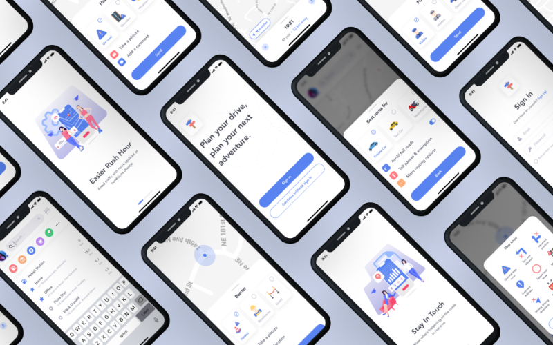 Wizzbang - Kit interfaccia utente per app mobile di navigazione