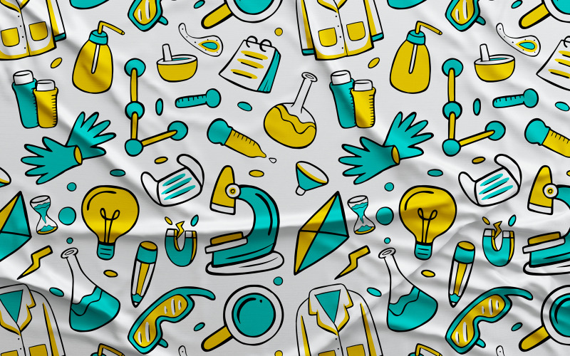 Ciência - Vector Seamless Pattern