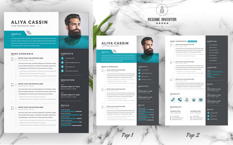 Шаблони резюме Aliya / CV для друку