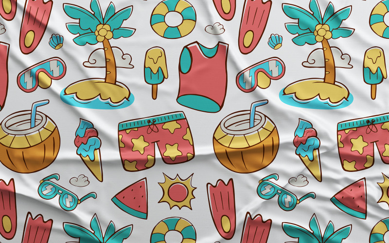 Summer # 01 - Vector Seamless Pattern