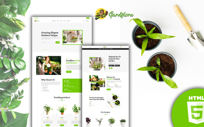 Gardflora - Bahçe Hizmetleri HTML Şablonu