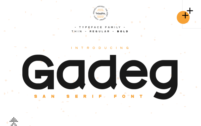 Gadeg - современный шрифт San Serif