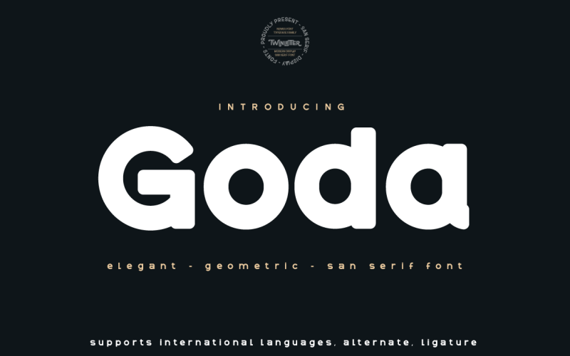 Goda - Modern San Serif-typsnitt