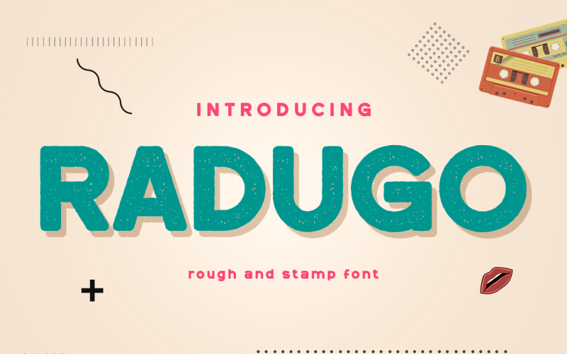 Radugo - Carattere San Serif vintage