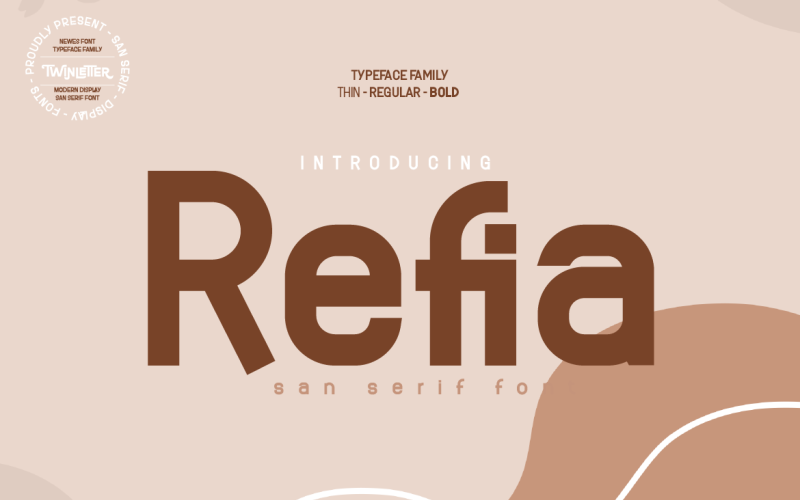 Refia - Elegant San Serif-typsnitt