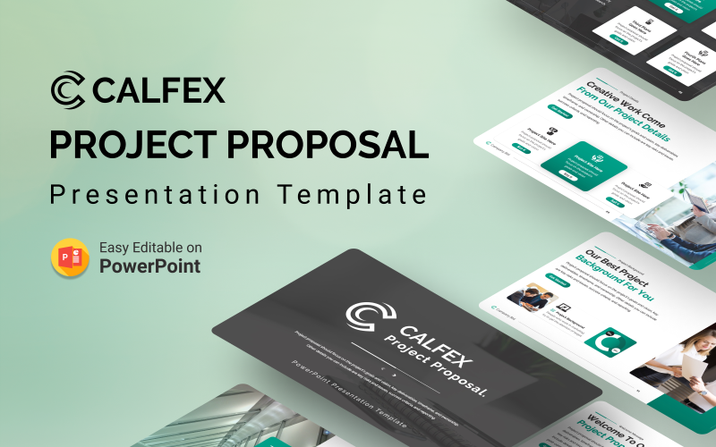 Calfex - Projektförslag PowerPoint-presentationsmall